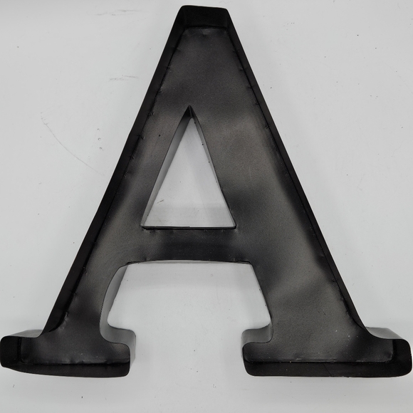 3D black letter A ☆Approximately 13"Wide by 12"High by 2"Deep - Picture 1 of 11